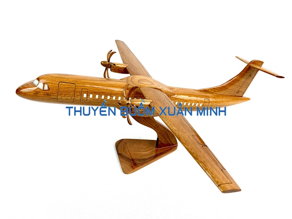 [HCM]Mô Hình Máy Bay Gỗ Airbus ATR-72 | Gỗ Căm Xe | Size Lớn