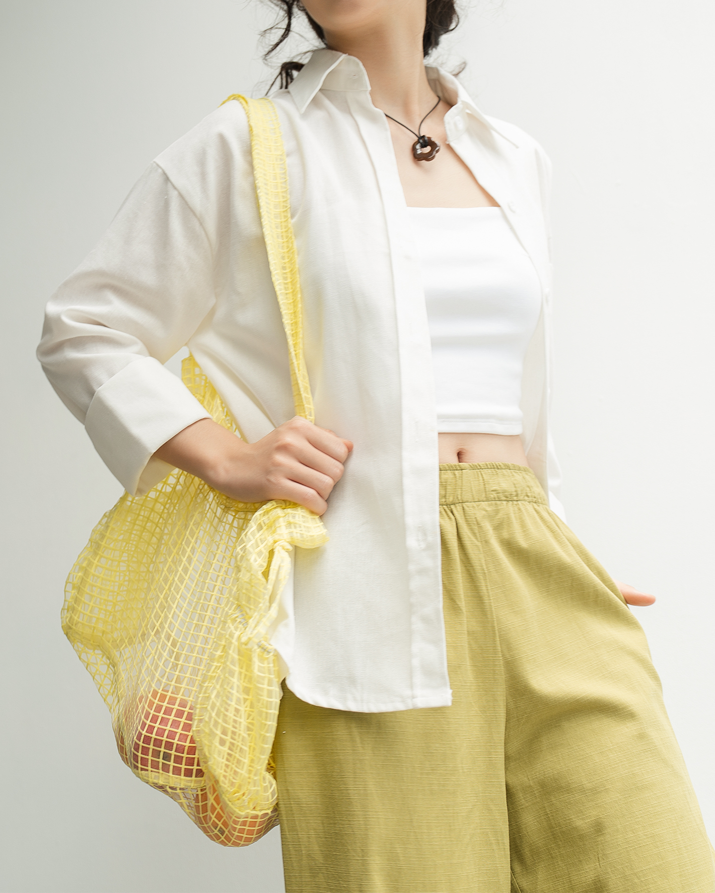 Quần suông linen dáng culottes ống rộng - Linen Easy Pants - by ufo.thebasic