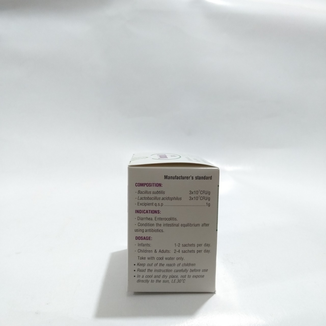 Men vi sinh cho bé bổ sung lợi khuẩn đường ruột cho trẻ, giảm đầy hơi, tiêu chảy sôi bụng cho bé - Men tiêu hóa sống Biosubtyl DL - Hộp 25 gói