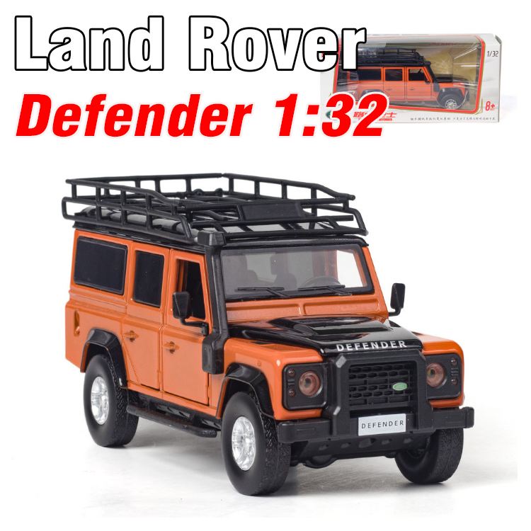 Mô hình xe ô tô land Rover Defender tỉ lệ 1:32 bằng kim loại có âm thanh và đèn