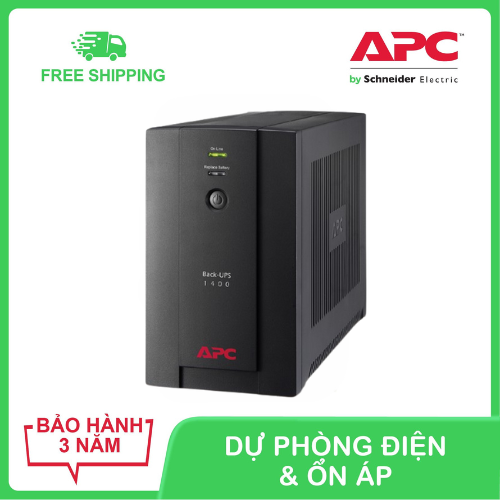 Bộ lưu điện apc by schneider electric back-ups 1400va 230v & ổn áp bx1400u-ms