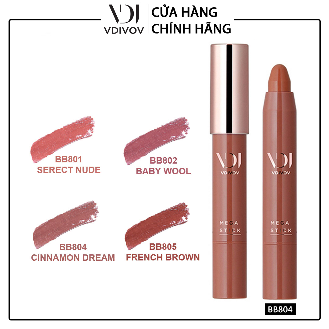 Son môi bút chì vdivov mega stick 2.5g