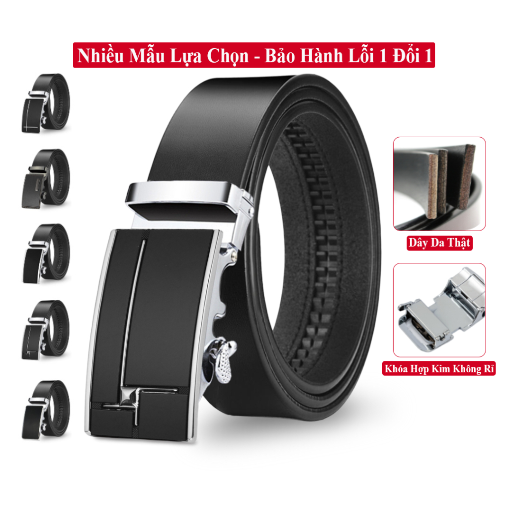 Thắt lưng nam da bò thật cao cấp khóa hợp kim chống rỉ, dây nịt thắt lưng nam da bò thật cao cấp, dây thắt lưng da nam thời trang, nịt da nam, nịt lưng nam da bò thật, thắt lưng da nam khóa tự động, dây lưng nam da bò thật
