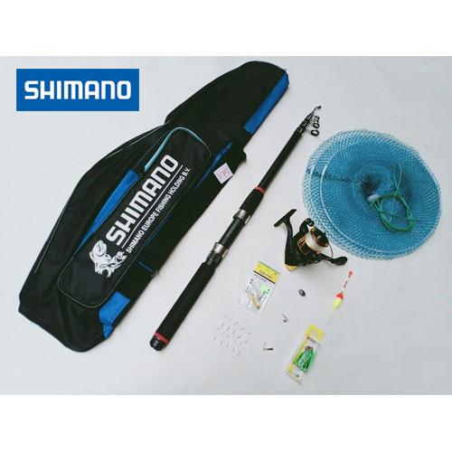 Bộ cần câu máy shimano từ 2m1 đến 3m + kèm túi shimano