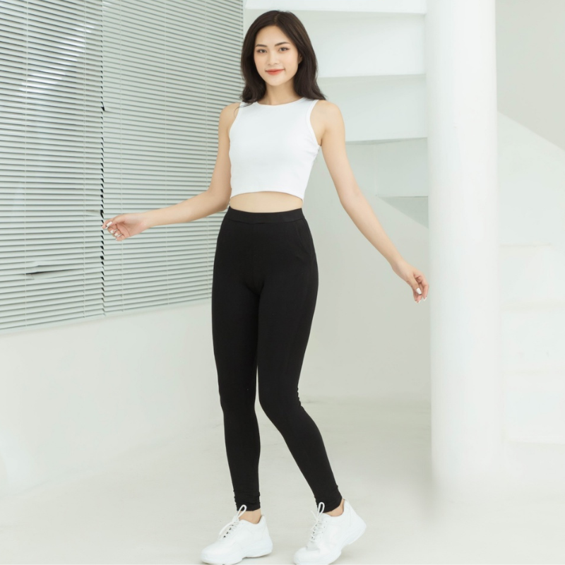 Quần legging nữ dài nâng mông chất cotton co giãn 4 chiều ASOS mã TT15