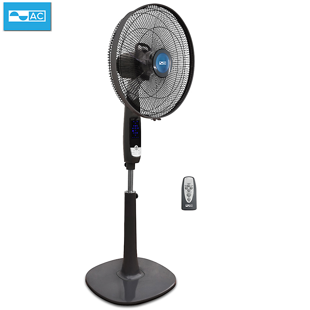 Quạt đứng ac asf03a165 55w, đường kính cánh 40cm, động cơ ac, 100% dây đồng, lưu lượng gió 52.49 m3/min, hẹn giờ, remote điều khiển