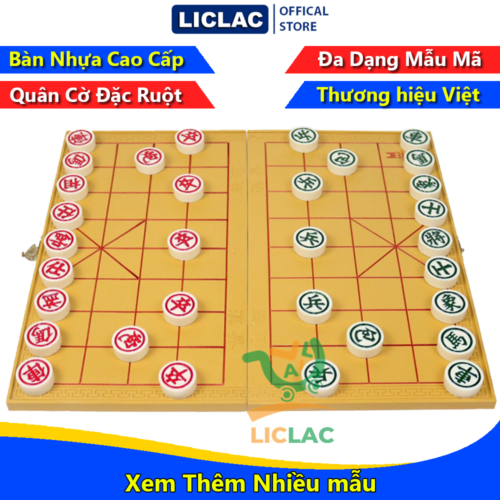 Tổng hợp cờ tướng kèm bàn chính hãng liên hiệp thành, trung lê hàng sản xuất tại việt nam, đồ chơi giáo dục boardgame - liclac