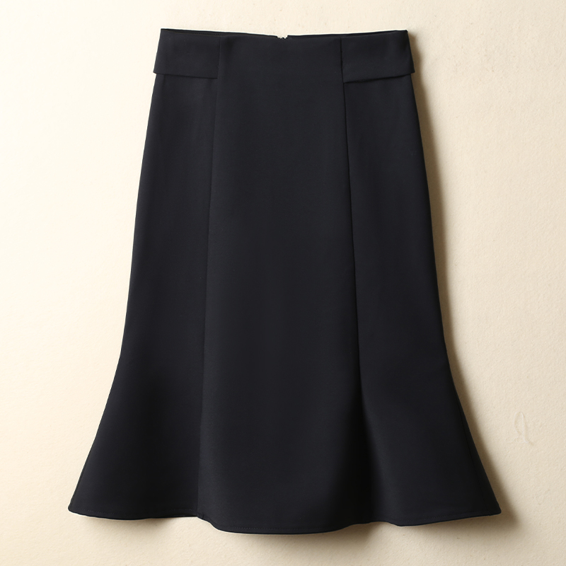 Chân váy đuôi cá dáng dài, Màu đen phong cách công sở thanh lịch độ dài 60cm vải kaki thun co giãn thoáng mát Vannhshop MS007