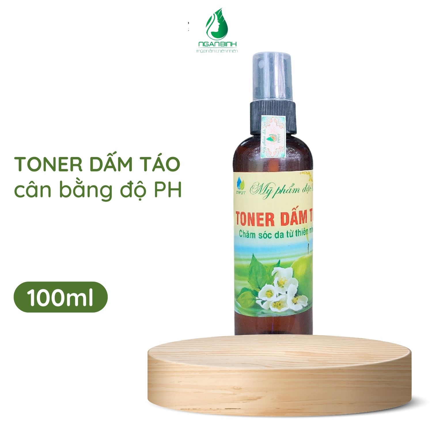 Toner dấm táo giảm nhờn, làm sáng da, sạch mụn, mờ thâm