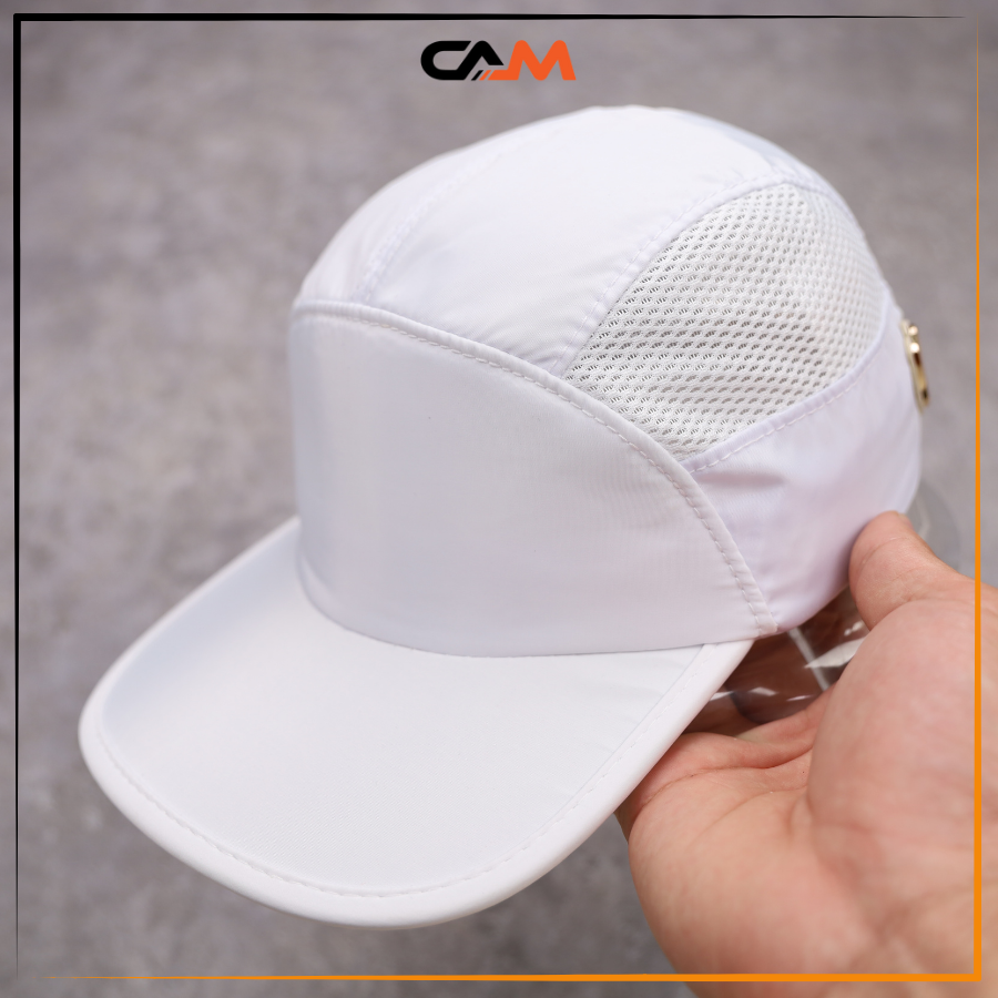 [CHÍNH HÃNG] Mũ NÓN CAM Nón Kết Dù Màu Trắng Lót Vải Cotton Thoáng Mát