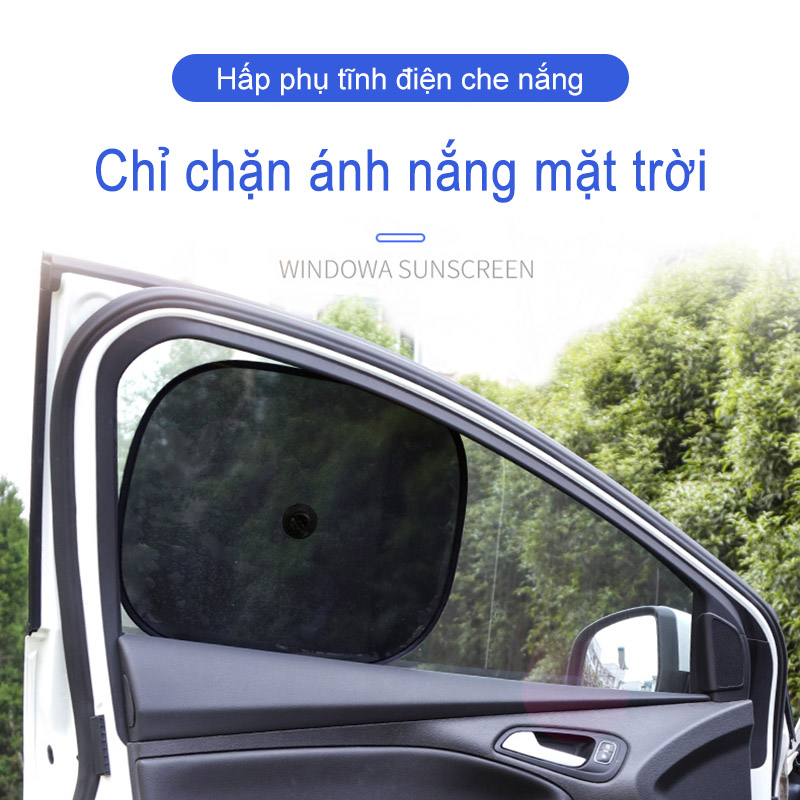 [HCM]1 bộ 2 tấm che nắng bên cửa sổ xe tấm che nắng lưới kem chống nắng và muỗi (44x36cm) màu đen SK-QC-ZYB1016