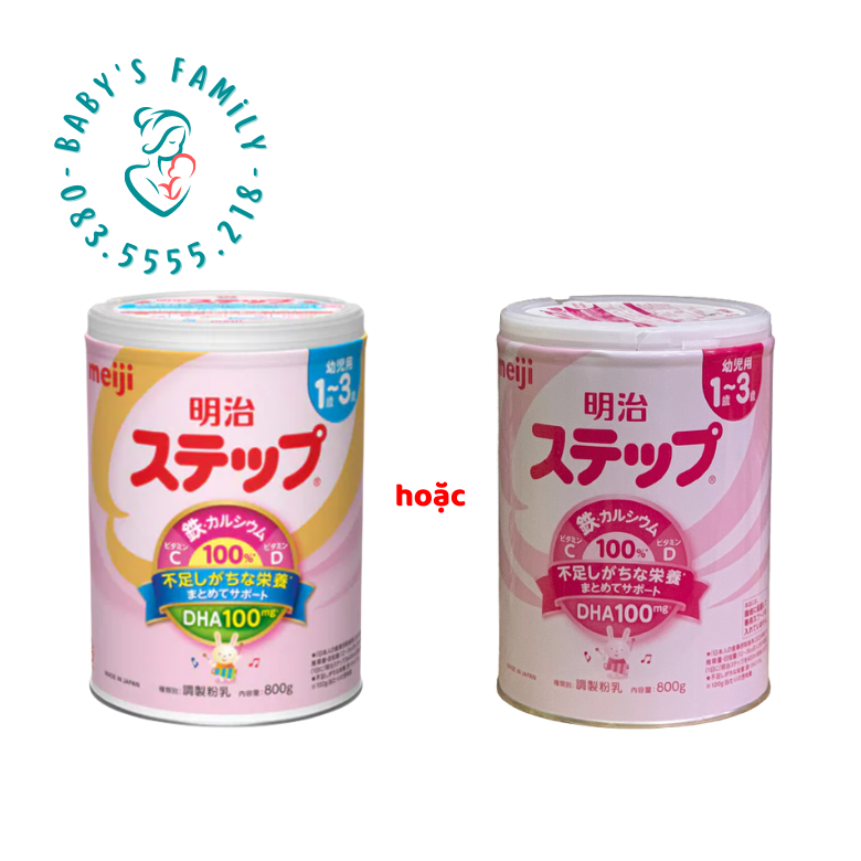 (HCM) Set 2 Hộp Meiji 1-3 Nội Địa Nhật Bản Mẫu Mới - Hộp 800gr x 2