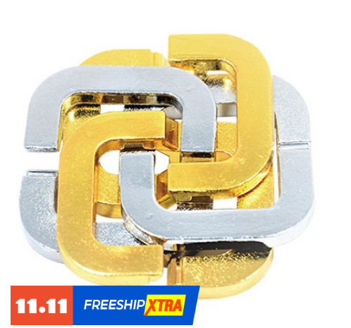 Đồ chơi trí tuệ_Thử thách trí não_The C Shape- Hanayama Puzzle_Hack não& Hàng hiếm_IQ Toys_Giải đố_Thông minh_Phát triển