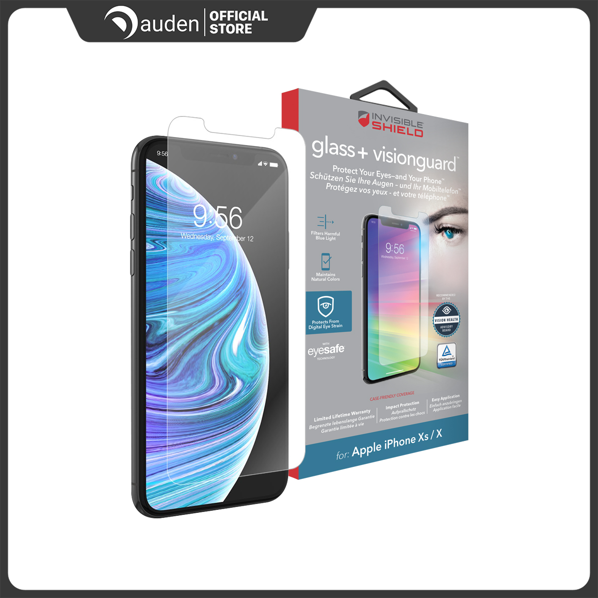 Miếng dán màn hình Invisible Shield Glass+ VisionGuard iPhone 7/7plus/8/8plus/X/Xr/Xs/Xs Max/11/11 P