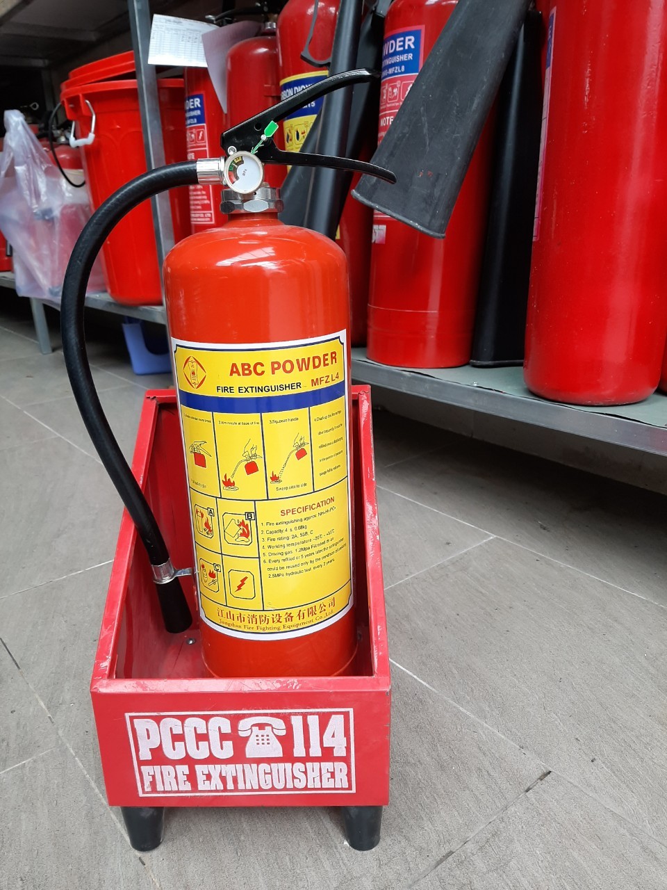 Bình bột chữa cháy abc 4kg - mfzl 4