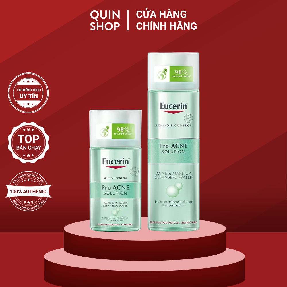 Nước Tẩy Trang Cho Da Dầu Mụn Eucerin Pro Solution Acne & Make-Up Cleansing Water