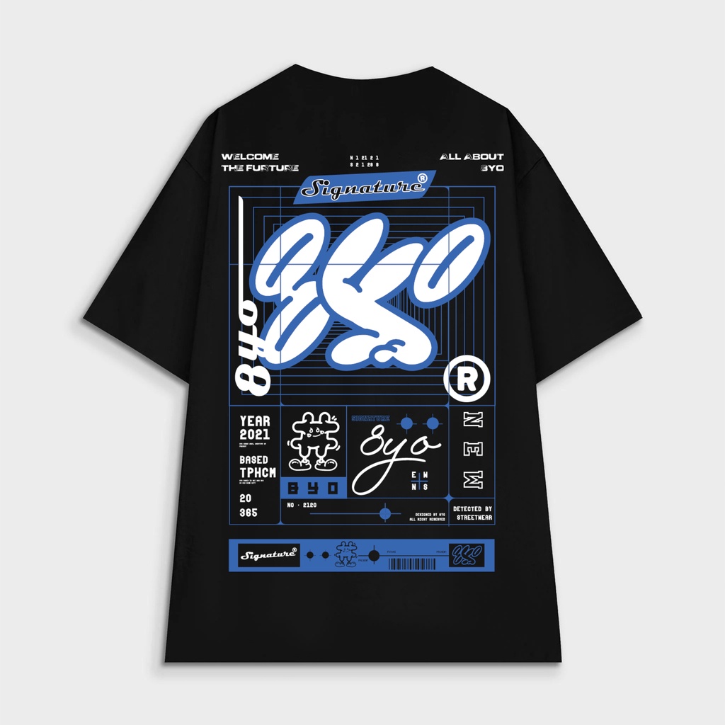 Áo thun 8yo signature 4.0 tee - đen
