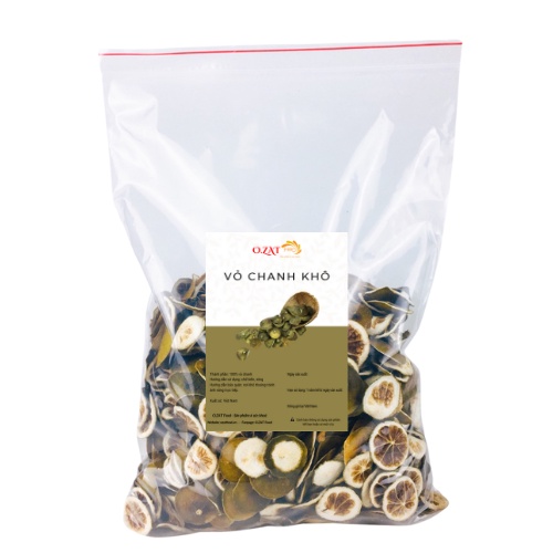 Vỏ chanh sấy khô O.ZAT Food 500g - 1kg sắc nước uống hoặc xông mặt