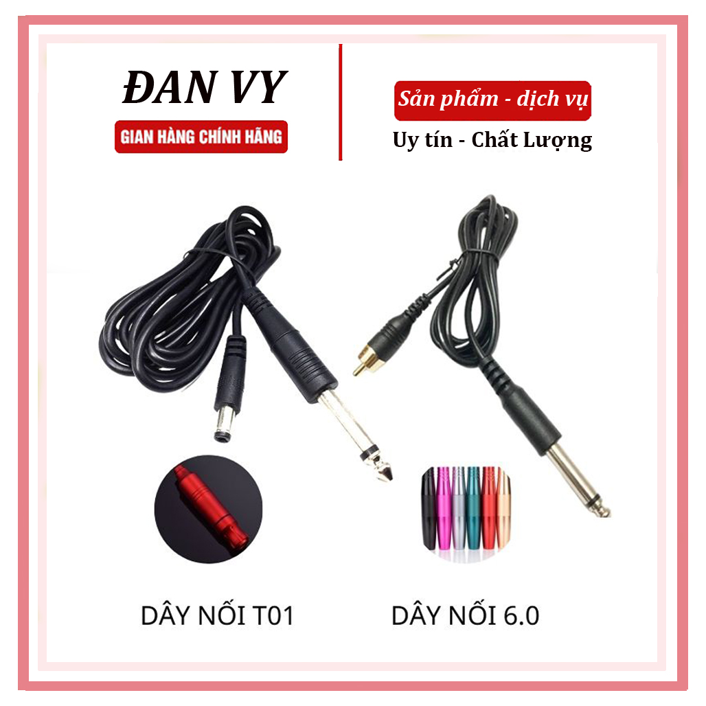 Dây nguồn máy pen phun xăm, dây đa năng 4 đầu dùng cho máy xăm bảo hành 1 tháng