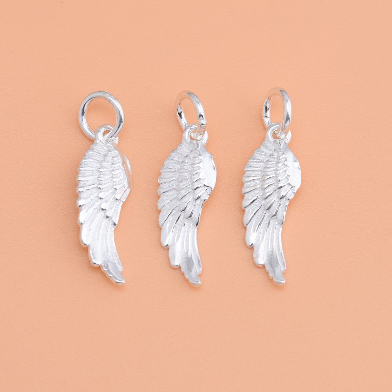Charm bạc móc treo cánh thiên thần - charm bạc 925 - mã cb290