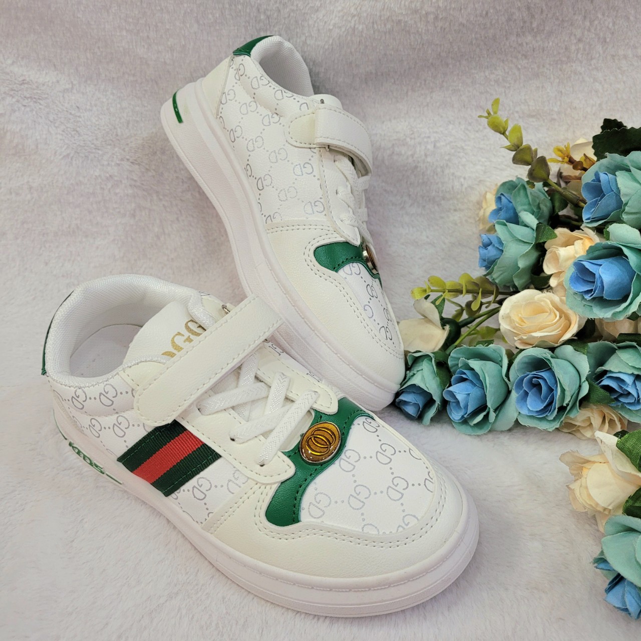 [Ảnh thật] Giày thể thao gucci xịn xò phong cách cho bé