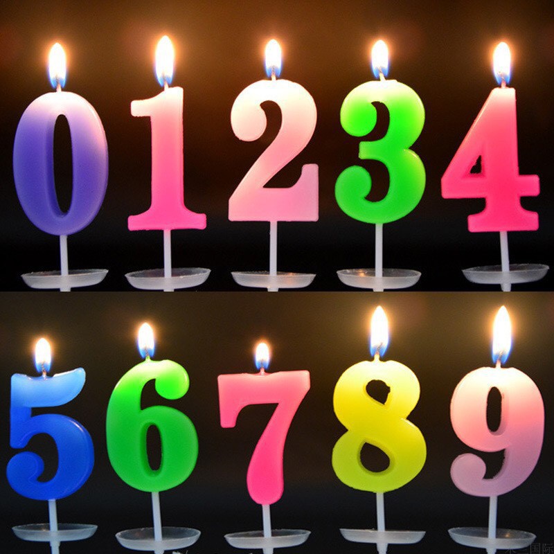 Nến số sinh nhật vàngbạc  PHỤ KIỆN TRANG TRÍ SINH NHẬT XUÂN AN AN