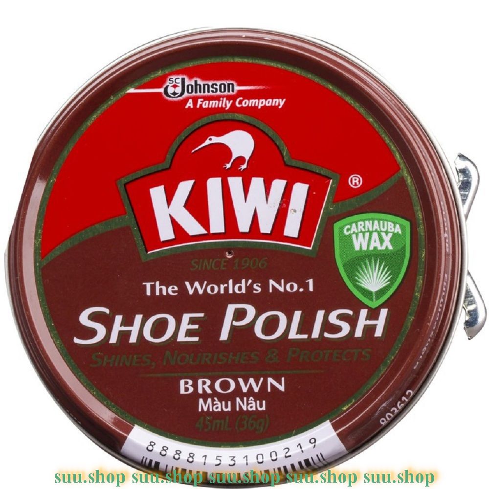 Xi đánh giày màu nâu 45ml kiwi paste brown