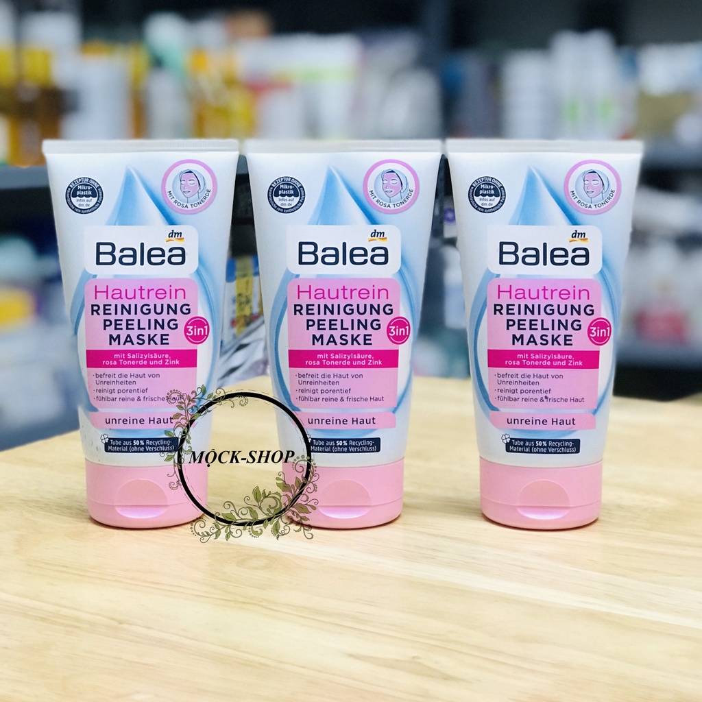 Sữa rửa mặt balea 3in1 – làm sạch, tẩy da chết, mặt nạ dưỡng da, 150ml
