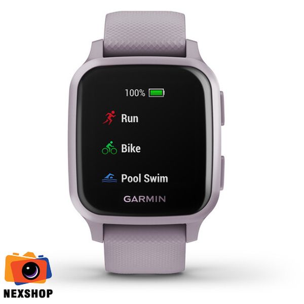 Đồng hồ sức khỏe Garmin Venu Sq | Lavender/Purple - Hàng chính hãng FPT - Bảo hành 12 tháng