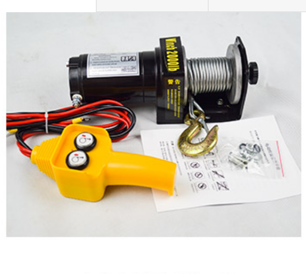 tời điện , tời điện 12v trọng tải kéo 908kg 2000lbs