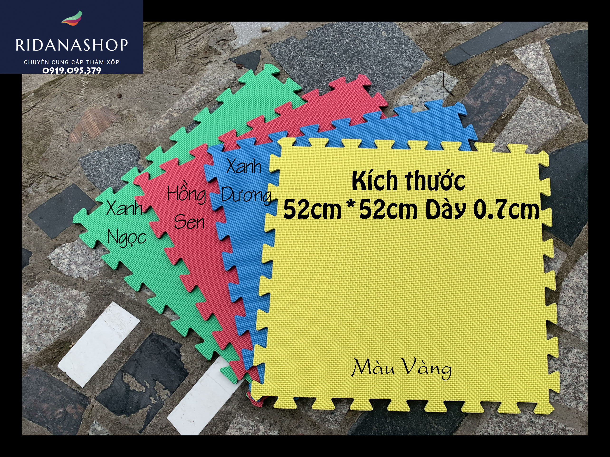 Thảm xốp ghép sàn 52cm*52cm Dày 0.7cm