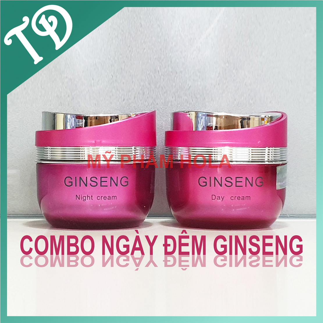 Mỹ phẩm mờ nám ngày và đêm Ginseng, cặp mỹ phẩm nhân sâm mờ nám trắng da Hàn Quốc, mỹ phẩm, Ginseng.