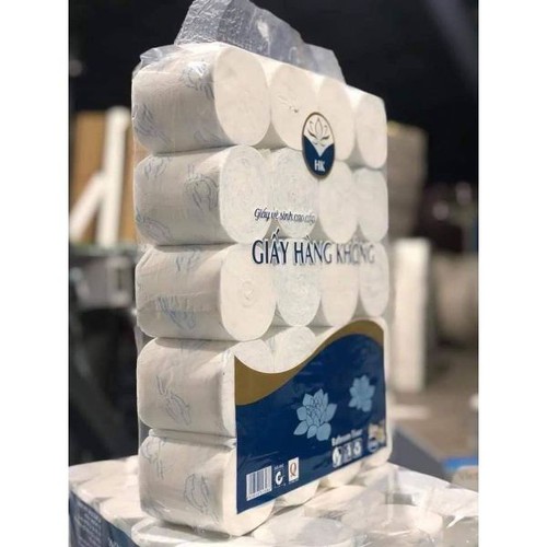 Bịch 20 cuộn giấy vệ sinh cao cấp hàng không không lõi, 20 cuộn giấy vệ sinh hàng không . không lõi . siêu dai