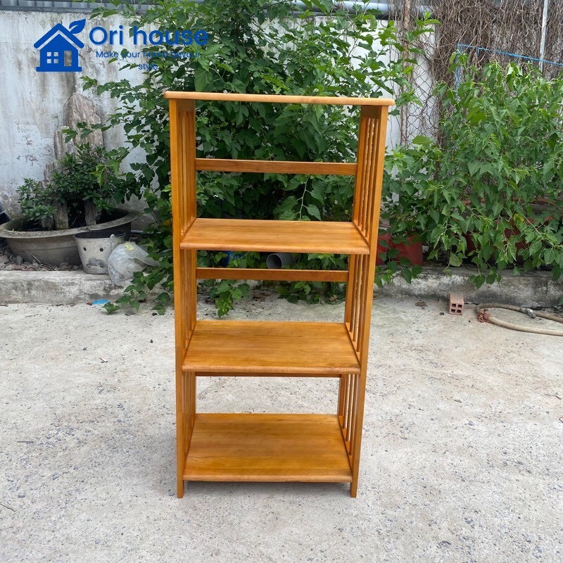 [HCM][Hàng Xuất Khẩu]Kệ gỗ để lò vi sóng 4 tầng