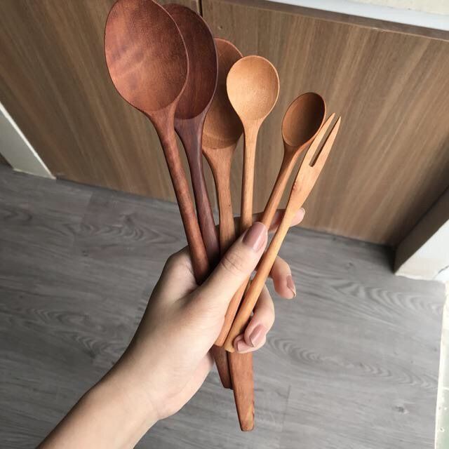 Dao Gỗ, Thìa Gỗ, Dĩa Gỗ, Vá Cơm Gỗ Tự Nhiên Xưởng Việt Nam Sản Xuất (Hàng Cao Cấp)
