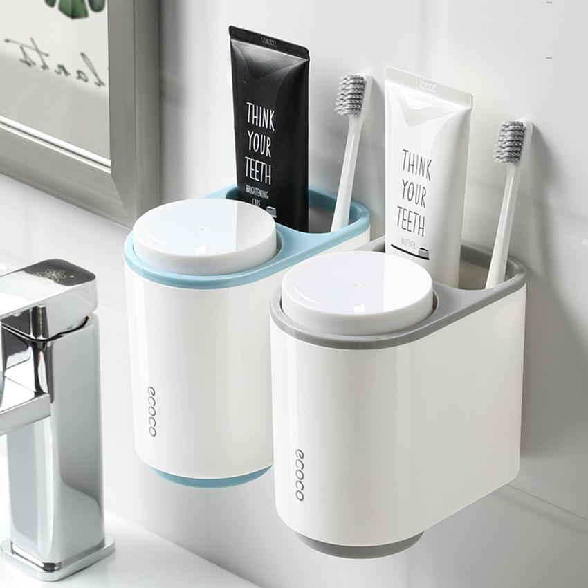 Kệ đựng cốc và bản chải ECOCO 1905 cao cấp tiện lợi