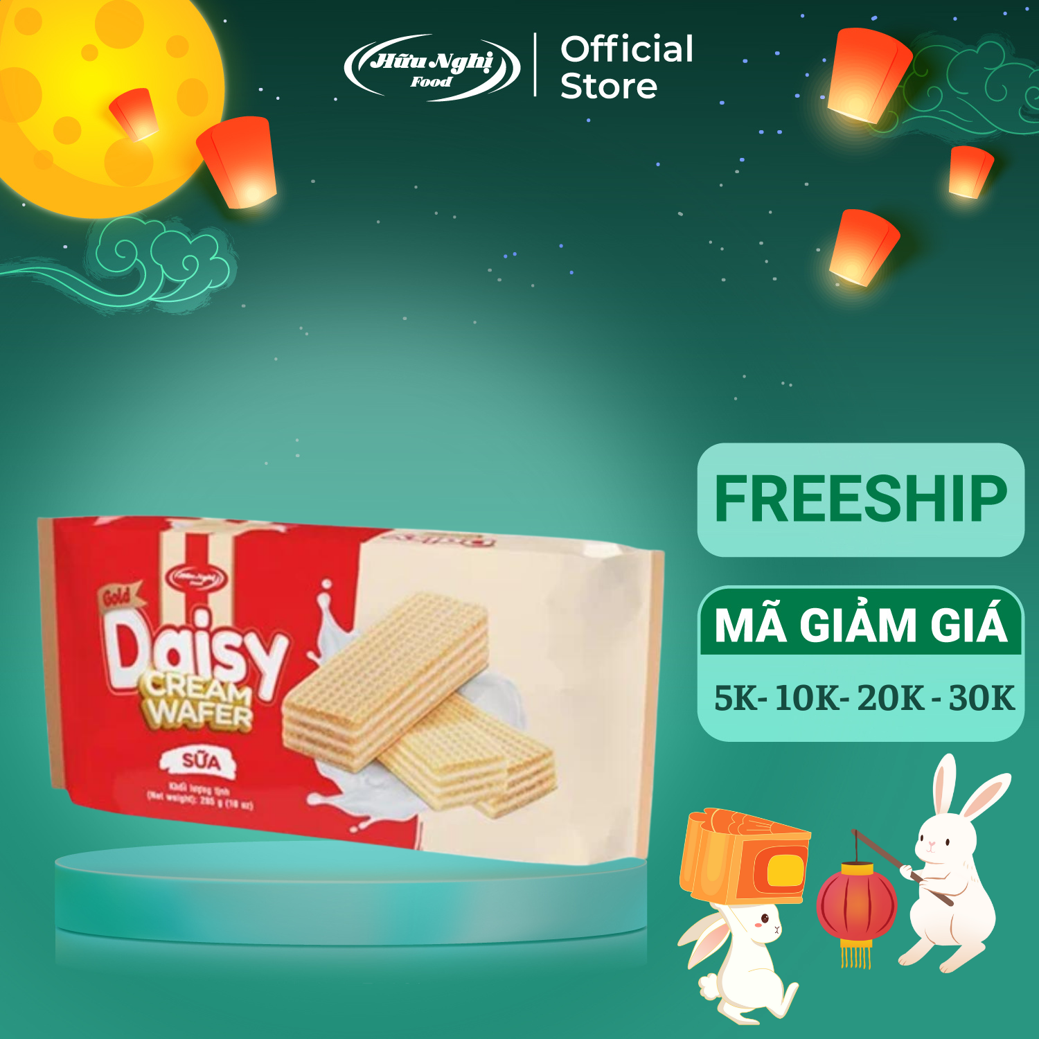 Bánh gold daisy kem xốp 285g