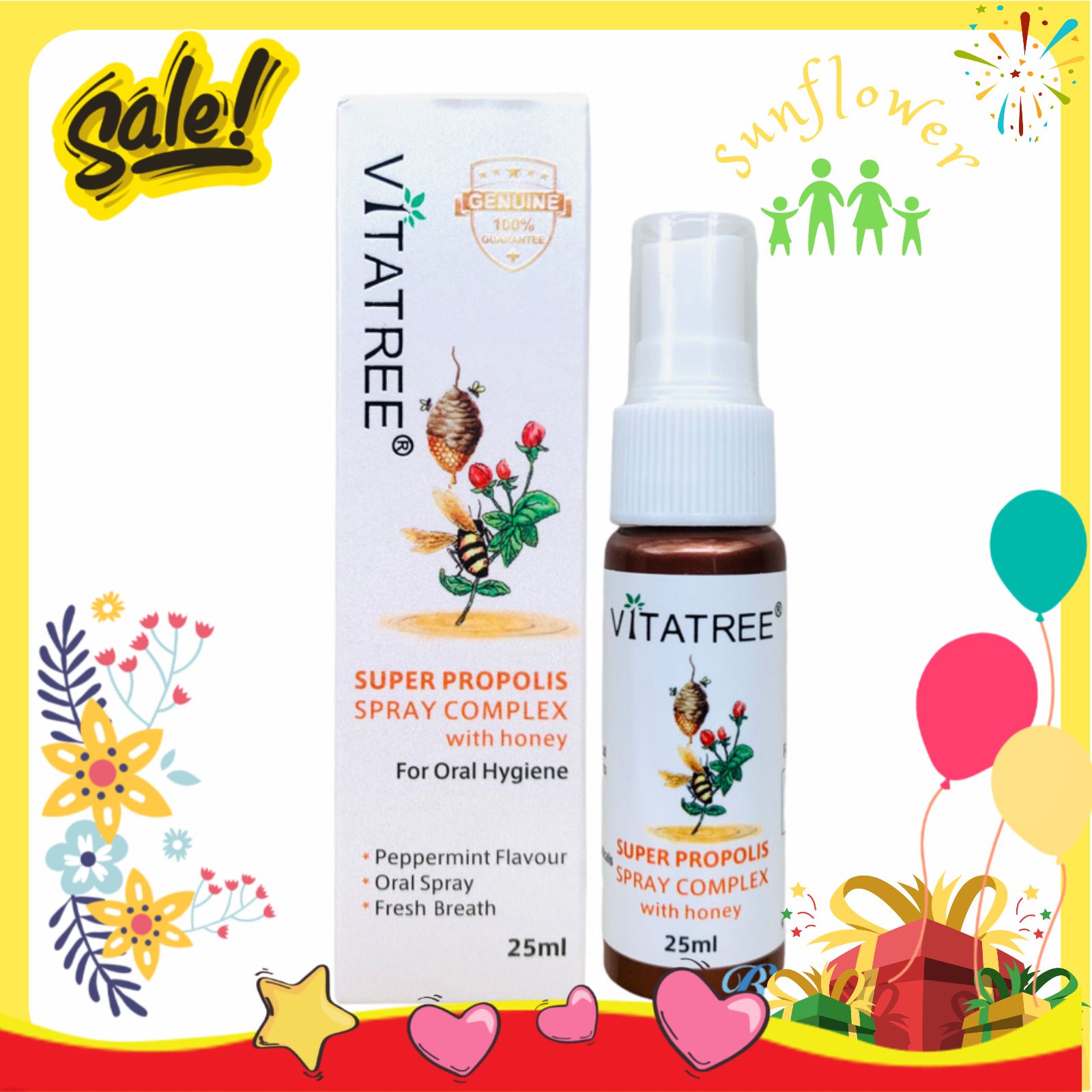 Xịt keo ong Vitatree 25ml của Úc  - Shop Sunflower