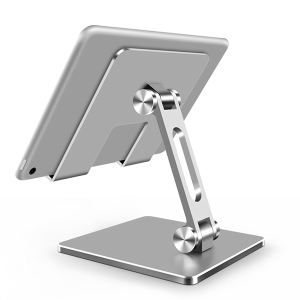 Giá đỡ ipad, máy tính bảng hợp kim nhôm phiên bản mới thiết kế công thái học, đế kẹp điện thoại đúc chống rung cao cấp