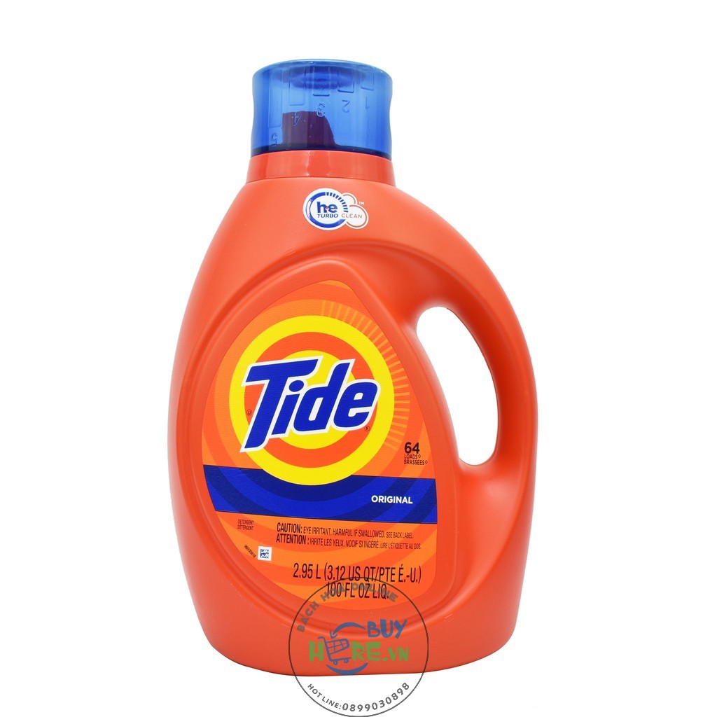 [Chính hãng] NƯỚC GIẶT TIDE Original 1.47L - Nhập chính hãng P&G USA [Hàng Auth - Chọn màu]