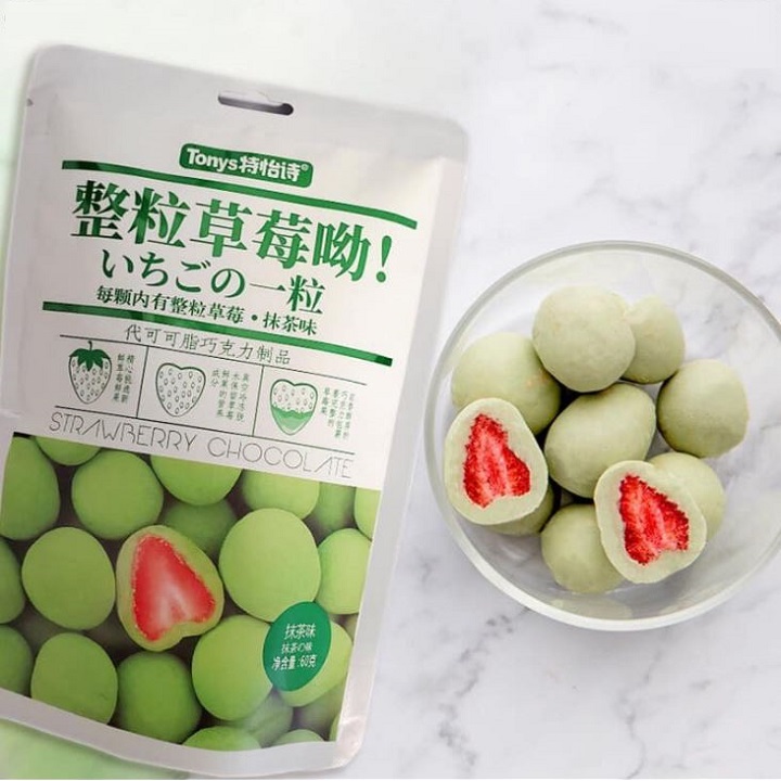 Socola bọc dâu tây sấy