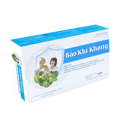 Bảo Khí Khang - Hỗ trợ điều tri các bệnh về đường hô hấp hộp 20 viên