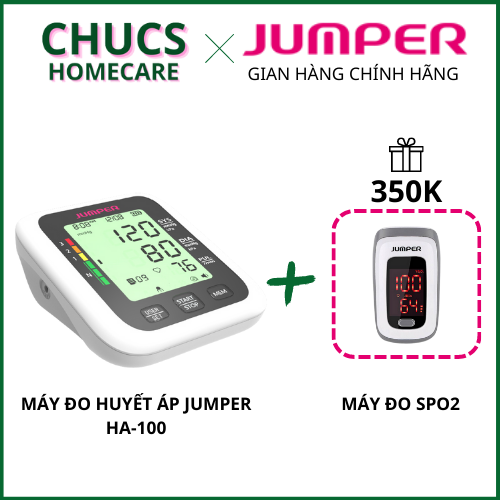 Quà tặng Spo2 - Máy đo huyết áp bắp tay JUMPER JPD-HA100