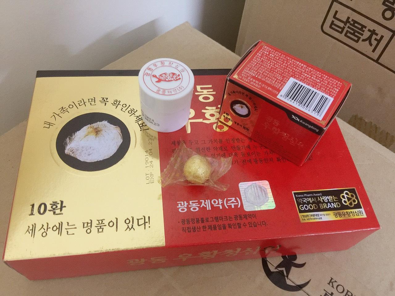 An cung ngưu hoàng hoàn Kwangdong Xịn Nội địa Hàn Quốc hàng tem bạc hàm lượng cao - Phòng chống đột quỵ tại biến Hàng Mời về