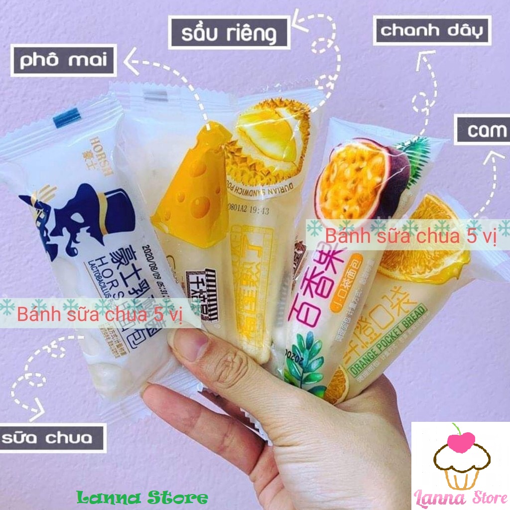 [HCM]Combo 1kg Bánh Sữa Chua Mix Đủ 5 Loại - Đài Loan (khoảng 42 bánh)