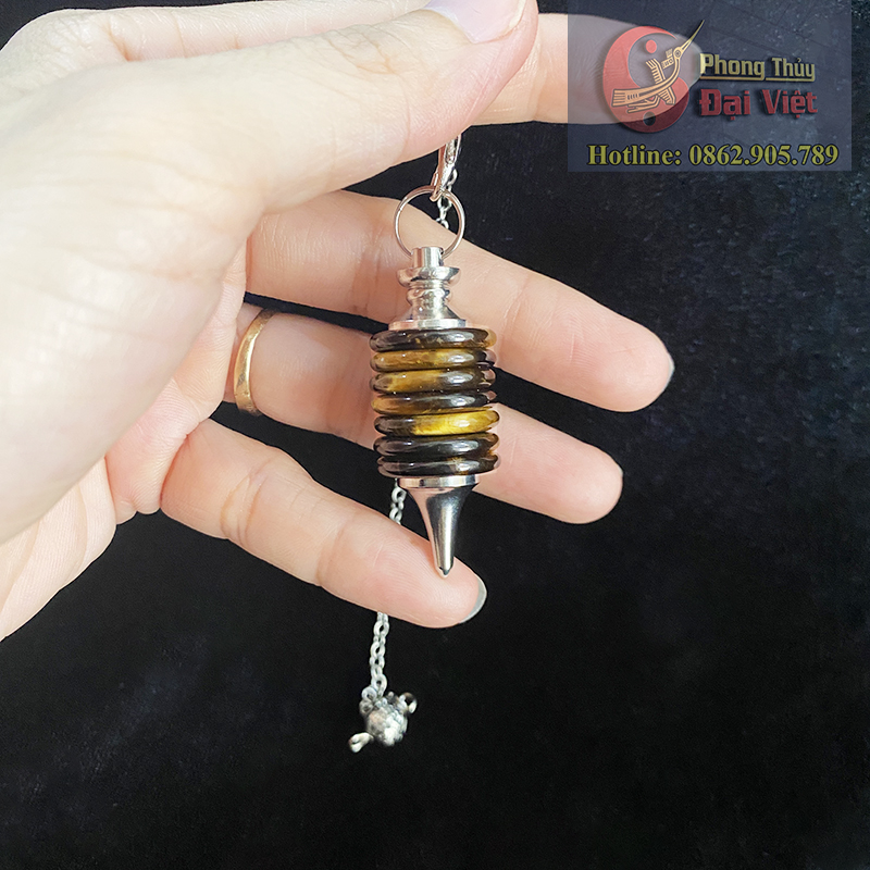 Con Lắc Cảm Xạ Thach Anh Tự Nhiên 7 Tầng