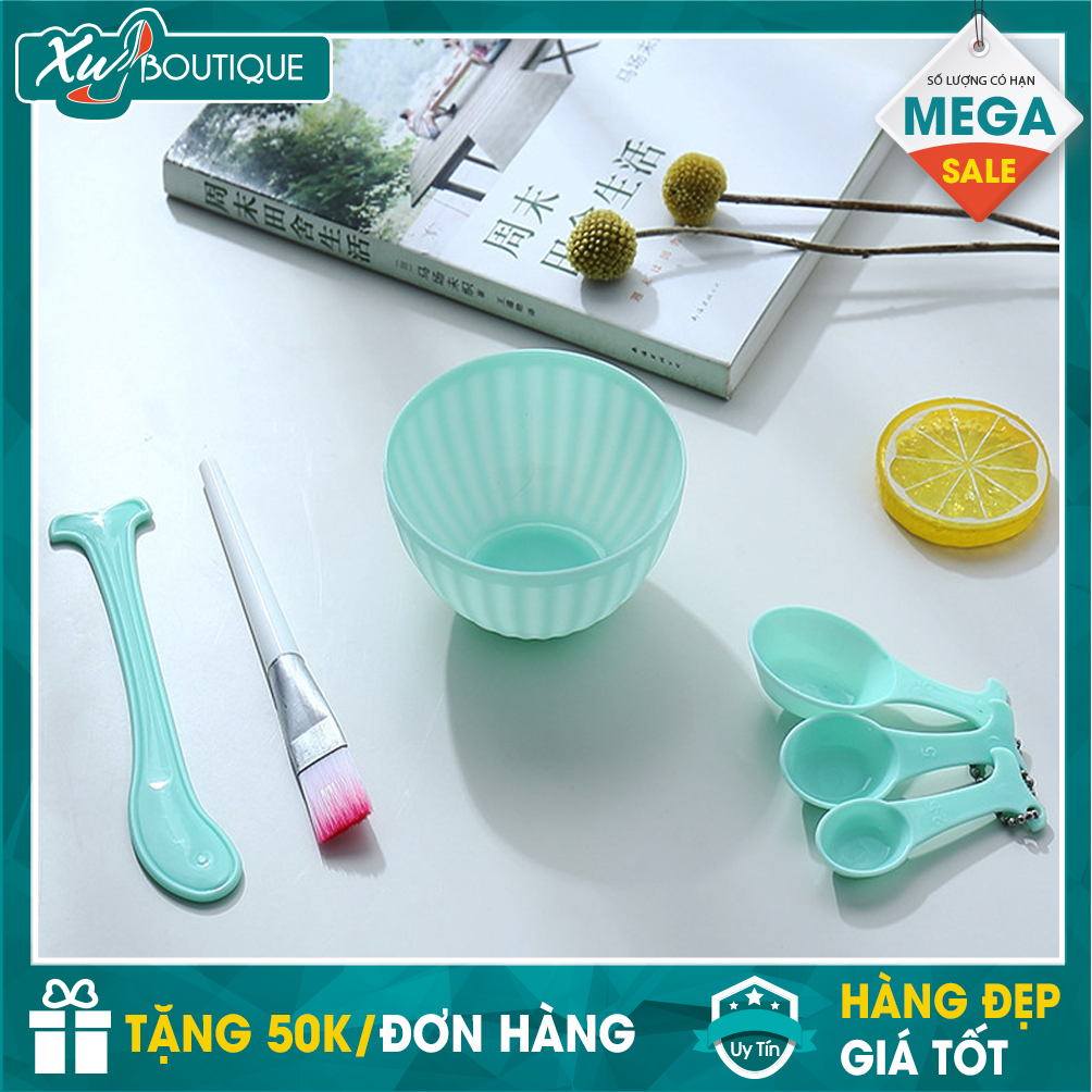 Bộ cốc trộn mỹ phẩm, mặt nạ 4 in 1