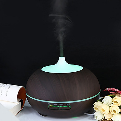 Tặng tinh dầu -Máy phun sương , máy khuếch tán , máy xông tinh dầu vân Đen 500ml