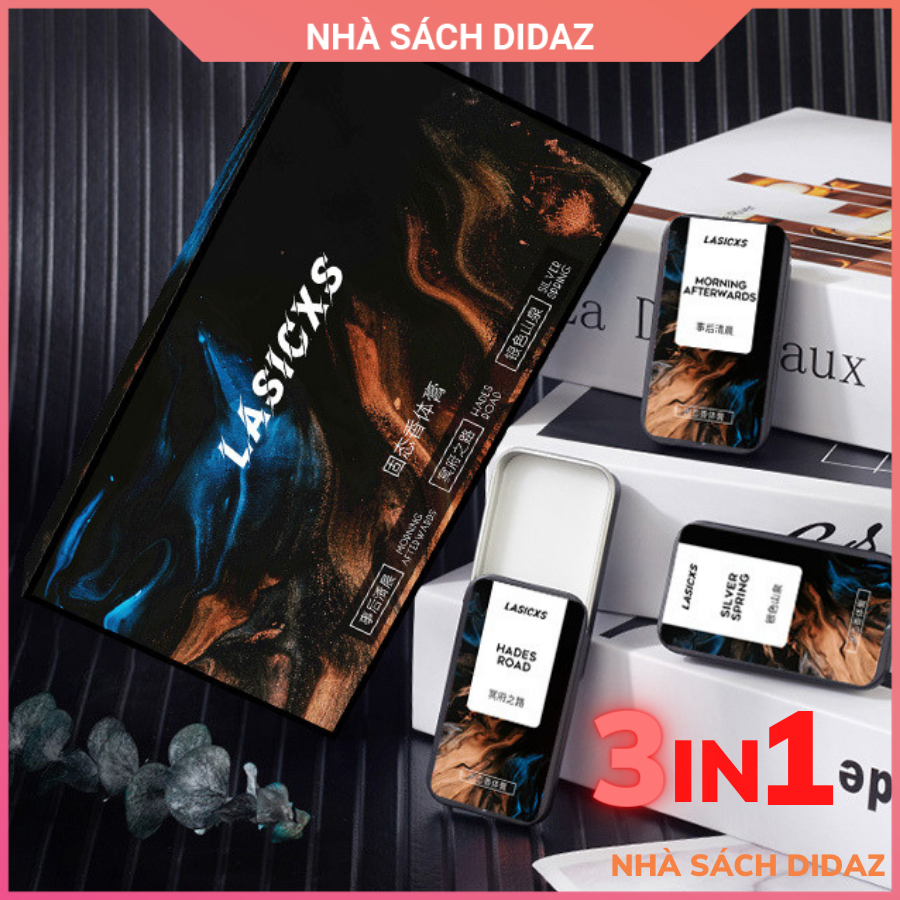 Nước hoa khô nam nữ dạng sáp LASICXS chính hãng unisex ngọt nhẹ thơm lâu NH01