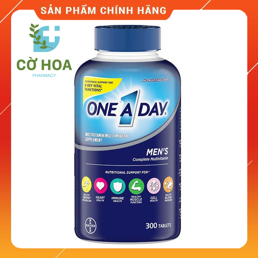 [HCM]Vitamin tổng hợp dành cho nam dưới 50 tuổi One A Day Mens - Hộp 300 viên